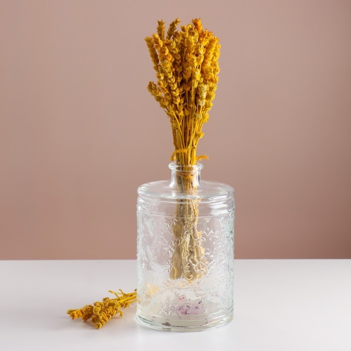 Набор сухоцветов Набор сухоцветов "Железница", банч длина 35 (+/- 6 см), желтый