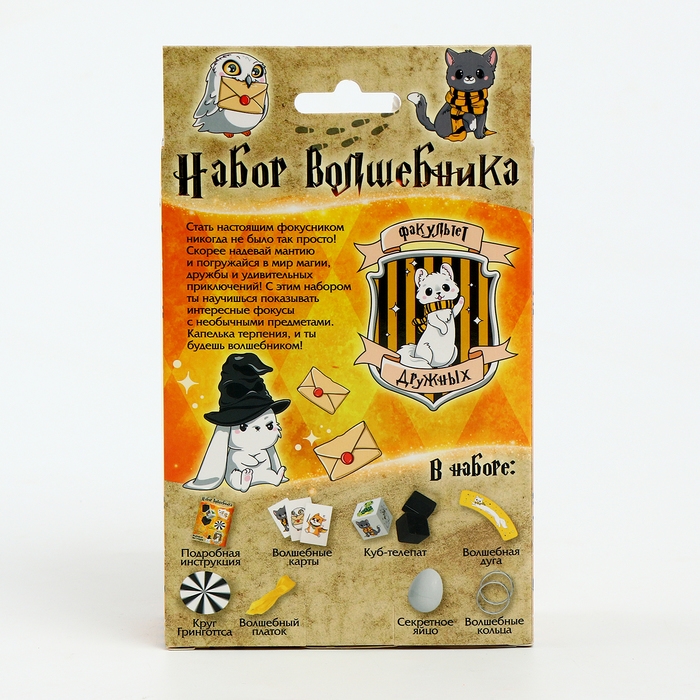 Набор волшебника «Факультет Дружных», 6 фокусов, инструкция в комплекте Набор волшебника «Факультет Дружных», 6 фокусов, инструкция в комплекте