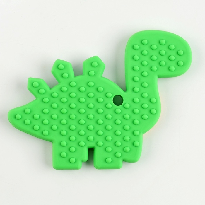 Прорезыватель силиконовый для зубов «Дино», цвет зелёный