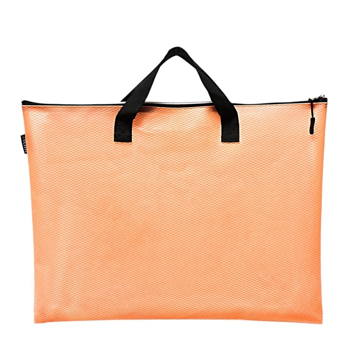 Папка для чертежей и рисунков A3, 420 х 330 х 20 мм, ПВХ, молния сверху, deVENTE Armour, оранжевая Папка для чертежей и рисунков A3, 420 х 330 х 20 мм, ПВХ, молния сверху, deVENTE Armour, оранжевая