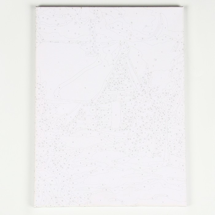 Новогодняя картина по номерам с подрамником и гирляндой «Новый год! Уютный вечер», 30 х 40 см Новогодняя картина по номерам с подрамником и гирляндой «Новый год! Уютный вечер», 30 х 40 см