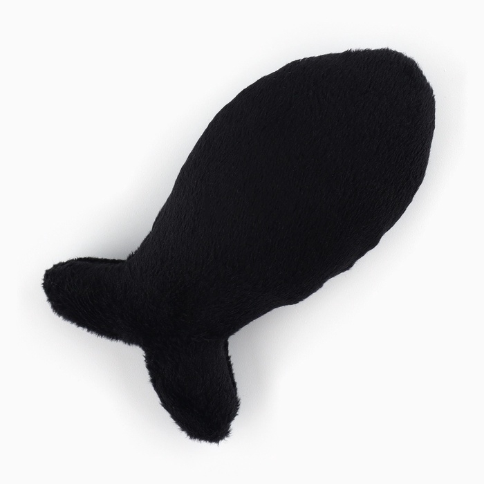 Игрушка для кошки «Рыбка» с кошачьей мятой, черная Игрушка для кошки «Рыбка» с кошачьей мятой, черная