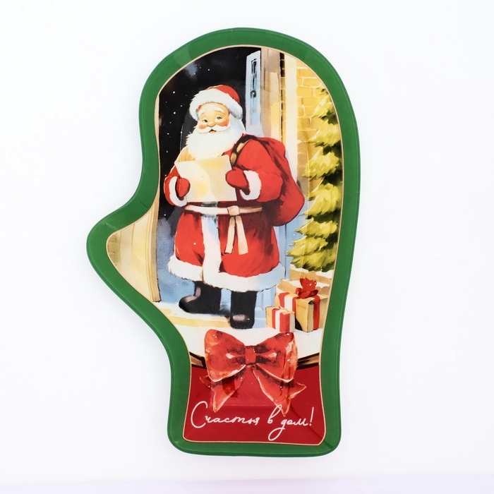 Блюдо руковица «Счастья в дом», 22,5×14×2 см Блюдо руковица «Счастья в дом», 22,5×14×2 см