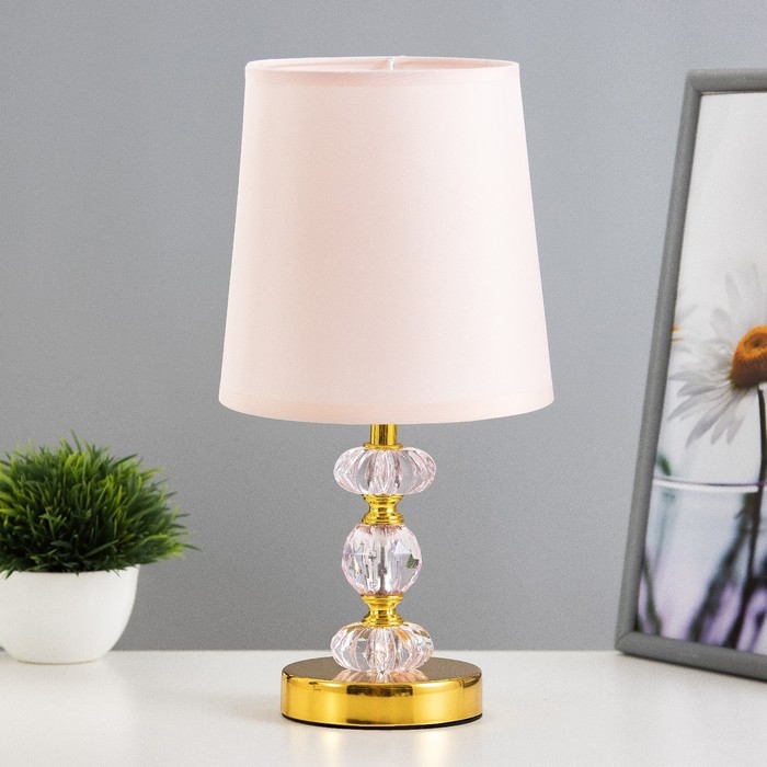 Настольная лампа Настольная лампа "Мария" Е14 40Вт золото 22,5х22,5х28 см RISALUX