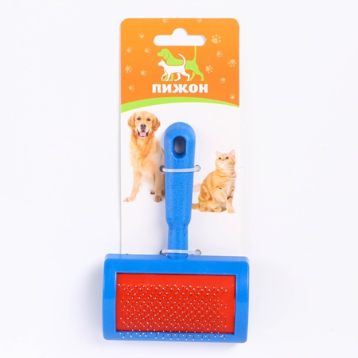 Пуходерка полукруглая малая с каплями, 8,5 х 13 см, синяя Пуходерка полукруглая малая с каплями, 8,5 х 13 см, синяя