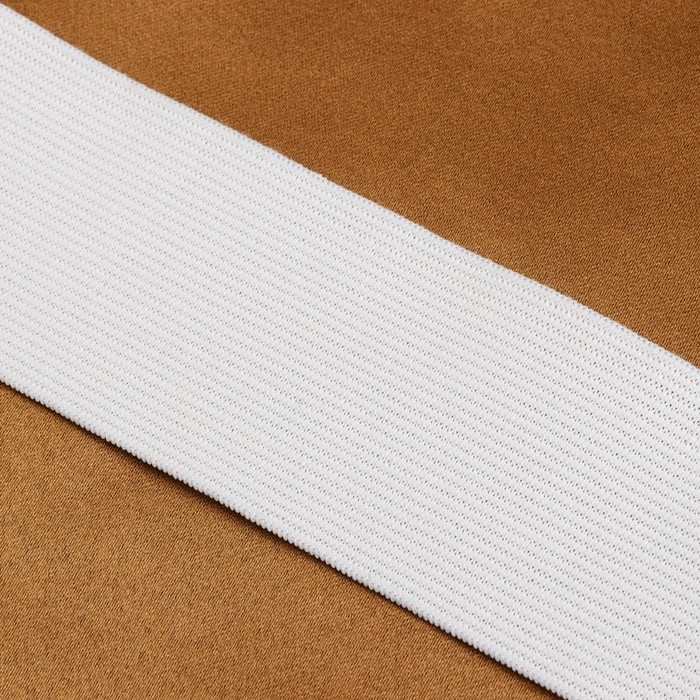 Резинка бельевая, 50 мм, 25 м, цвет белый Резинка бельевая, 50 мм, 25 м, цвет белый