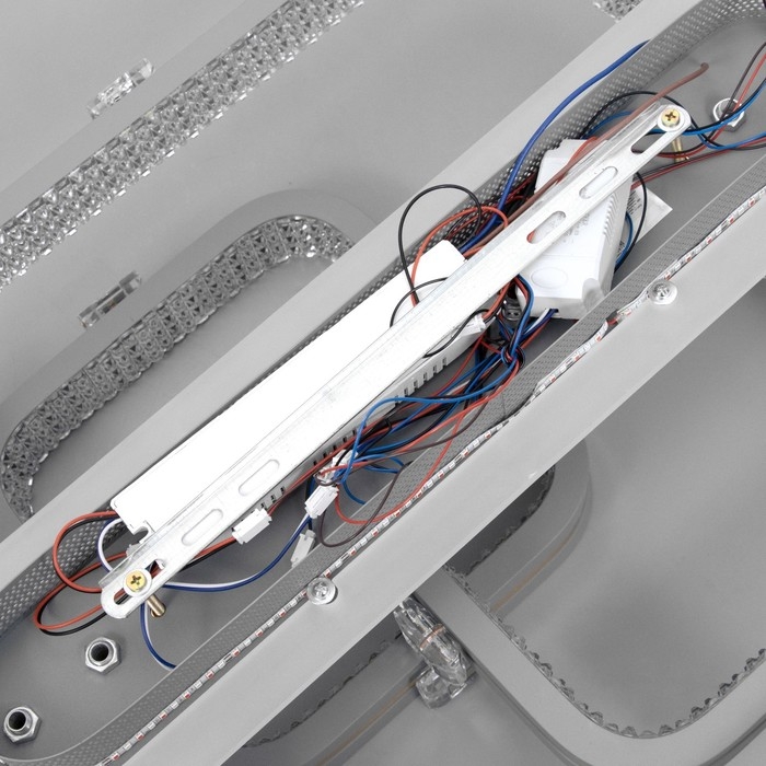 Люстра с ПДУ Люстра с ПДУ "Люминара" 3хLED 88Вт 3000-6000К RGB серый золотой 50х47х16см