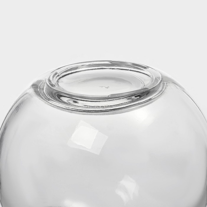 Банка стеклянная для хранения сыпучих продуктов Доляна &laquo;Парфе&raquo;, 220 мл, 9&times;9&times;10 см, с пробковой крышкой