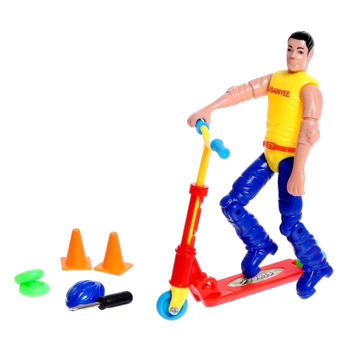 Пальчиковый самокат c фигуркой, МИКС Пальчиковый самокат c фигуркой, МИКС