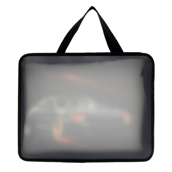 Папка с ручками А4, 330 х 260 х 75 мм, пластиковая, ручки-тесьма, Calligrata Папка с ручками А4, 330 х 260 х 75 мм, пластиковая, ручки-тесьма, Calligrata "Тачка"