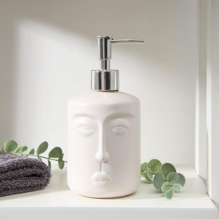 Дозатор для жидкого мыла «Тотем», 330 мл, цвет белый Дозатор для жидкого мыла «Тотем», 330 мл, цвет белый