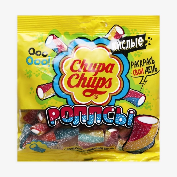 Мармелад Chupa-Chups Мармелад Chupa-Chups "РОЛЛСЫ", кислые, 150 г