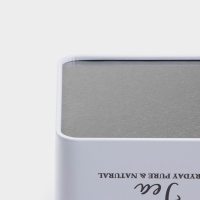 Банка для чая &laquo;Дом и поле&raquo;, 12&times;10&times;10 см, цвет белый