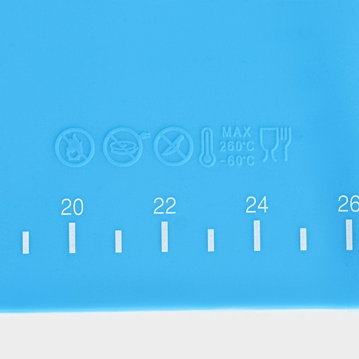 Коврик для выпечки с разметкой Доляна «Эрме», силикон, 64,5×45 см, цвет МИКС