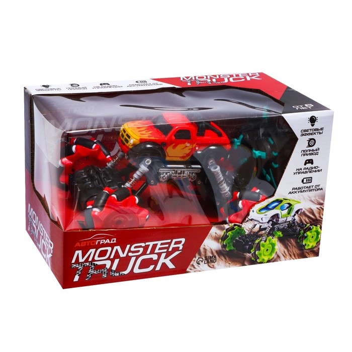 Джип радиоуправляемый DRIFT, 4WD, дрифт, работает от аккумулятора, цвет красный Джип радиоуправляемый DRIFT, 4WD, дрифт, работает от аккумулятора, цвет красный