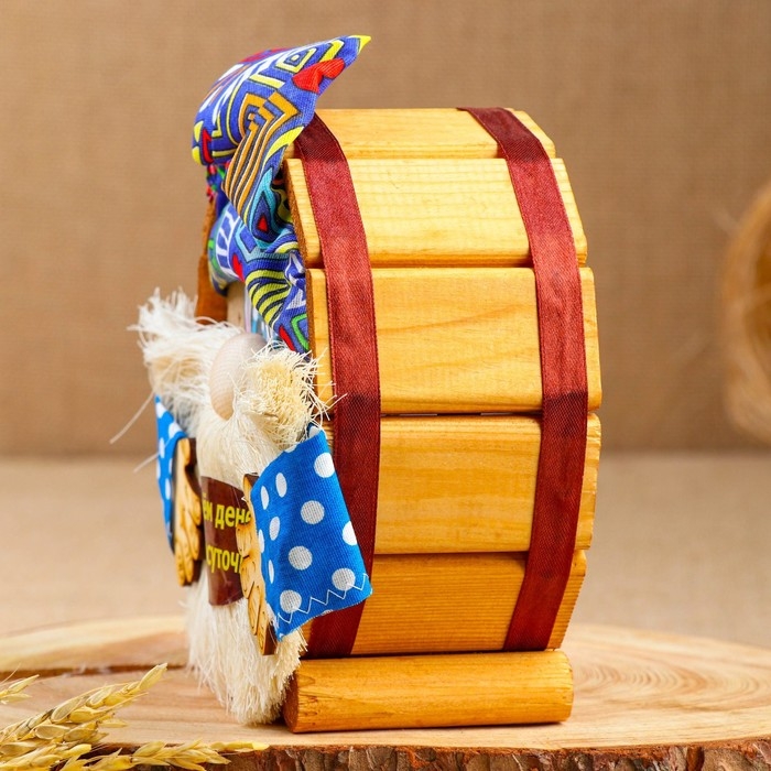 Копилка деревянная Копилка деревянная "Домовой Кузьма", микс