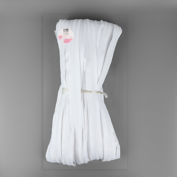 Молния рулонная «Трактор», №8, 50 м, цвет белый Молния рулонная «Трактор», №8, 50 м, цвет белый