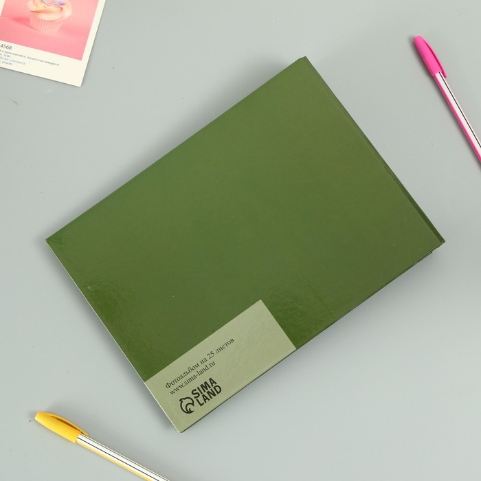 Фотоальбом 25 листов (уголки+кольца) Фотоальбом 25 листов (уголки+кольца) "Граната" тиснение 19х27х3 см