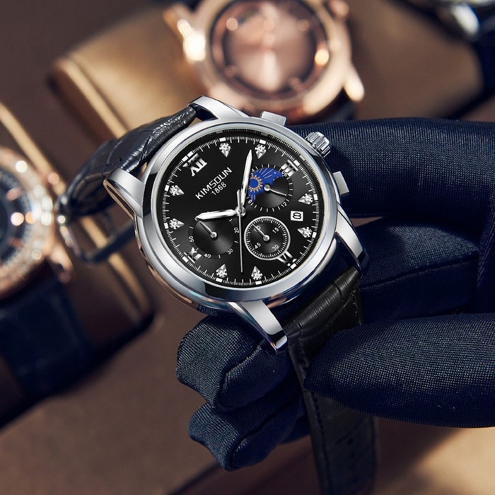 Часы наручные кварцевые мужские, d-4 см, водонепроницаемые Часы наручные кварцевые мужские, d-4 см, водонепроницаемые