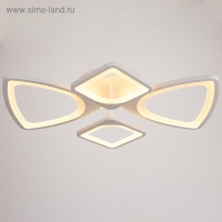 Люстра с ПДУ 671107/4 LED 112Вт диммер 3 режима 3000-6000К белый 60х51х11 см BayerLux
