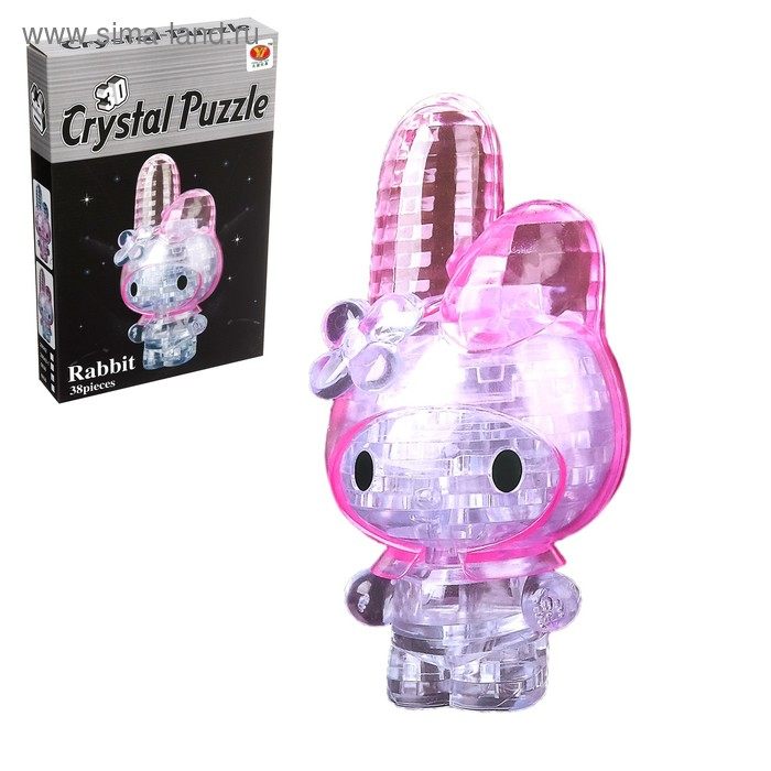 Пазл 3D «Зайка», 38 деталей, МИКС Пазл 3D «Зайка», 38 деталей, МИКС