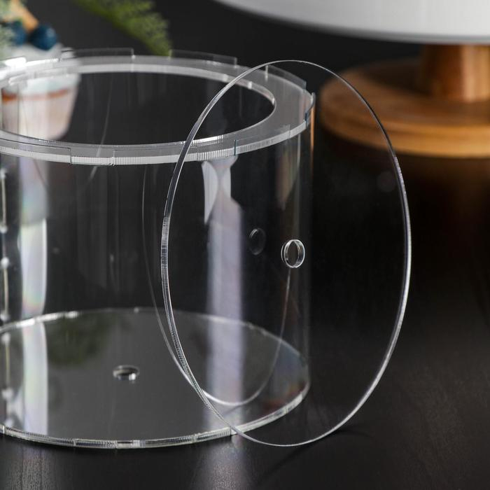 Фальшярус для торта, цилиндр, d=15 см, h=12 см, цвет прозрачный Фальшярус для торта, цилиндр, d=15 см, h=12 см, цвет прозрачный