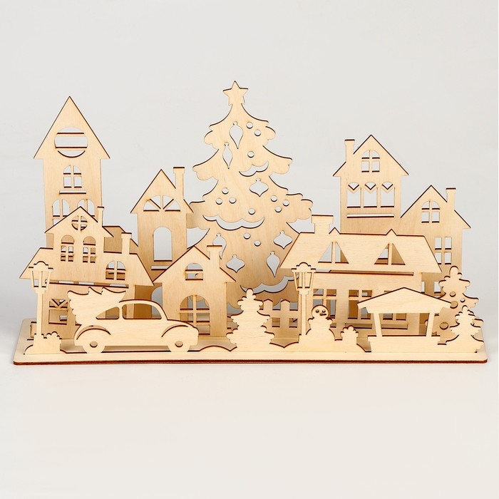 Новогодние заготовки для творчества. Украшение для дома «Новый год! Город» Новогодние заготовки для творчества. Украшение для дома «Новый год! Город»
