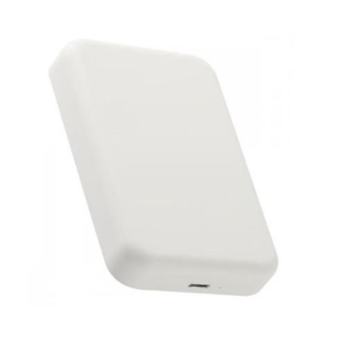 Внешний аккумулятор Barn&Hollis, 5000 мАч, 5В, Type-С, беспроводная зарядка, MagSafe, белый Внешний аккумулятор Barn&Hollis, 5000 мАч, 5В, Type-С, беспроводная зарядка, MagSafe, белый