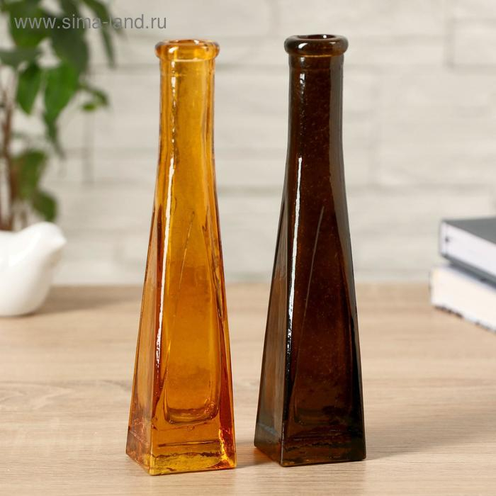 Ваза Ваза "Стрелки" прозрачная 20х4,3х4,3 см 0,1 л, микс