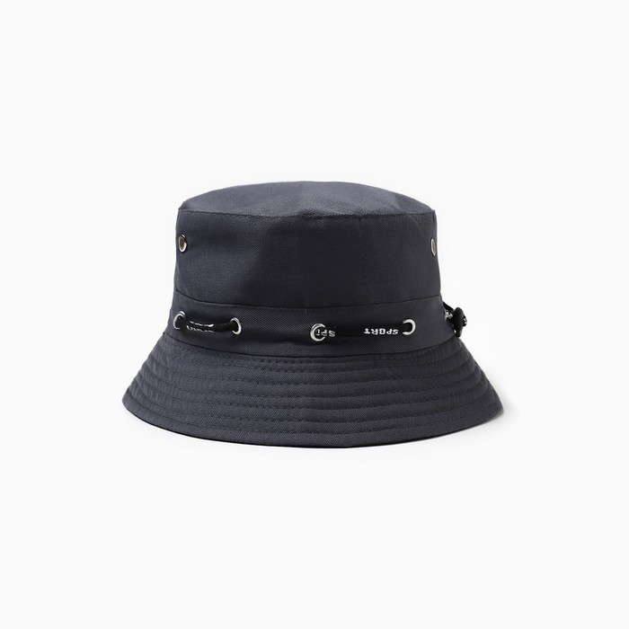 Панама мужская, цвет темно-серый, размер 58 Панама мужская, цвет темно-серый, размер 58