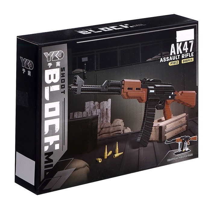 Конструктор-Мини «Оружие. АК-47», 808 деталей Конструктор-Мини «Оружие. АК-47», 808 деталей