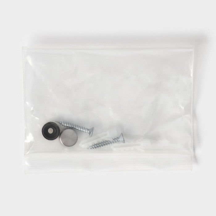 Держатель для швабры и метлы Доляна, с крючками, 3,8×4,8×16 см Держатель для швабры и метлы Доляна, с крючками, 3,8×4,8×16 см