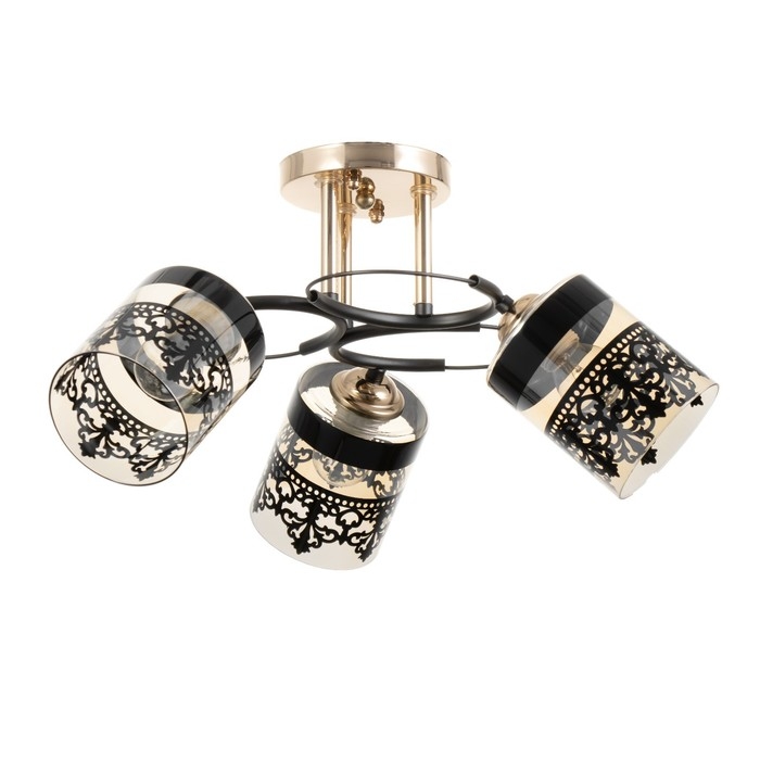 Люстра Люстра "Рейна" 3хЕ27 40Вт черный 58х58х27 см BayerLux