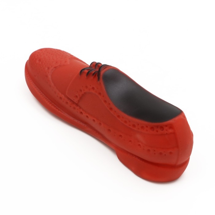 Игрушка пищащая Игрушка пищащая "Туфля" для собак, 17 см, коричневая