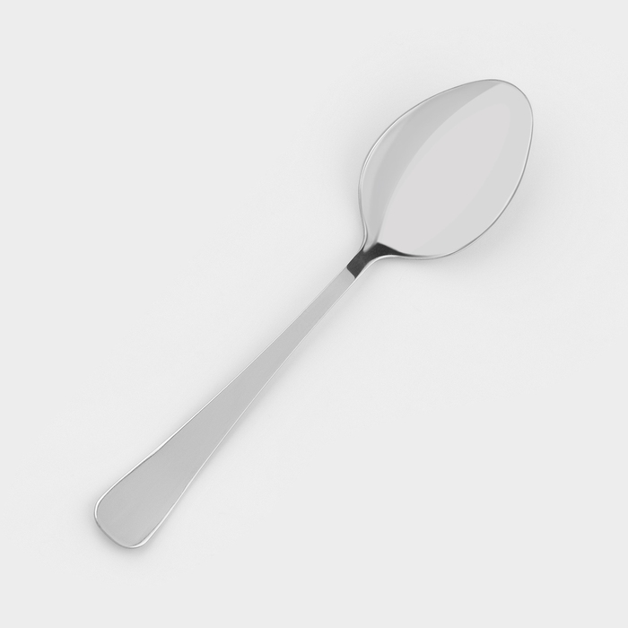 Ложка столовая «Росинка», длина 19,5 см, толщина 1,8 мм, цвет серебряный Ложка столовая «Росинка», длина 19,5 см, толщина 1,8 мм, цвет серебряный