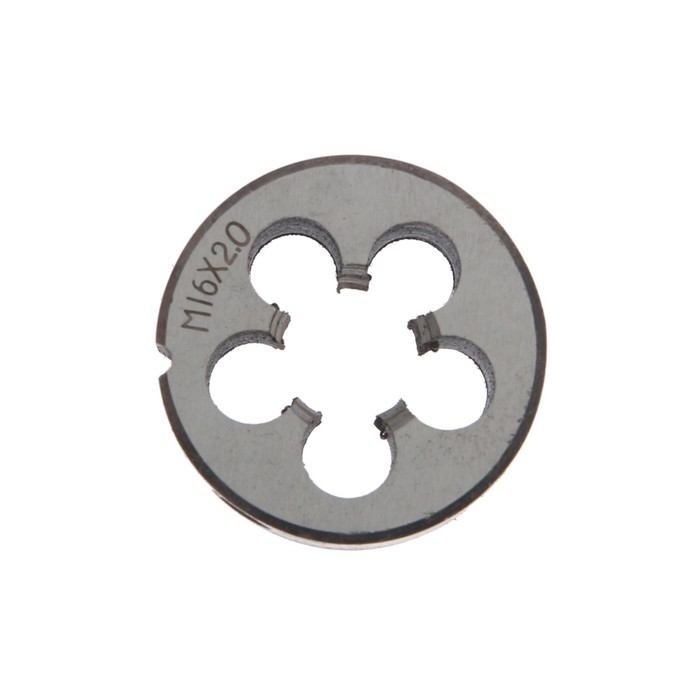 Плашка метрическая ТУНДРА, М16 х 2 мм Плашка метрическая ТУНДРА, М16 х 2 мм