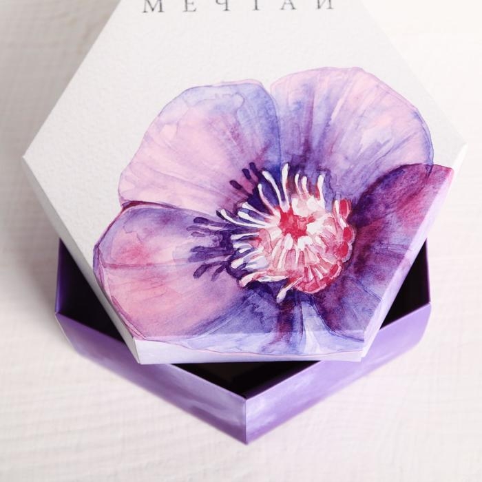 Коробка подарочная складная, упаковка, «Мечтай», 15 х 13 х 6 см Коробка подарочная складная, упаковка, «Мечтай», 15 х 13 х 6 см