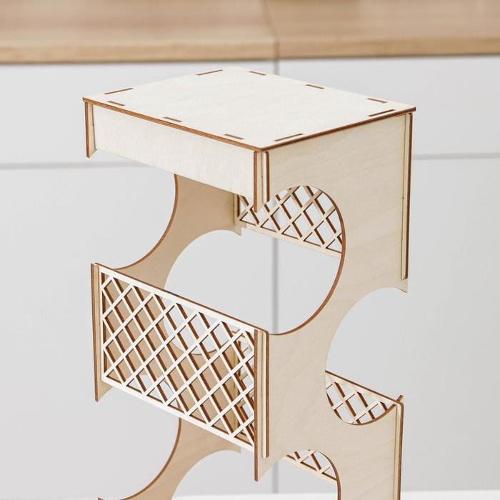 Подставка-минибар под 4 бутылки, 13×16×40 см Подставка-минибар под 4 бутылки, 13×16×40 см