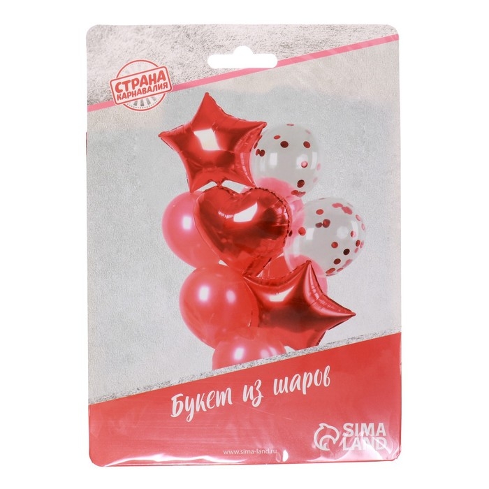 Букет из шаров &laquo;Романтика&raquo;, латекс, фольга, набор 14 шт.