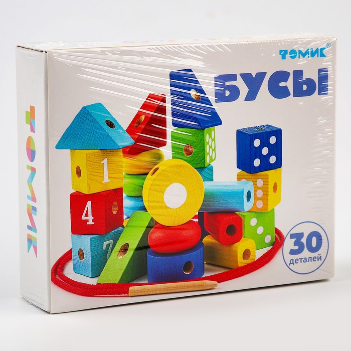Логический игровой набор «Бусы», 30 деталей Логический игровой набор «Бусы», 30 деталей