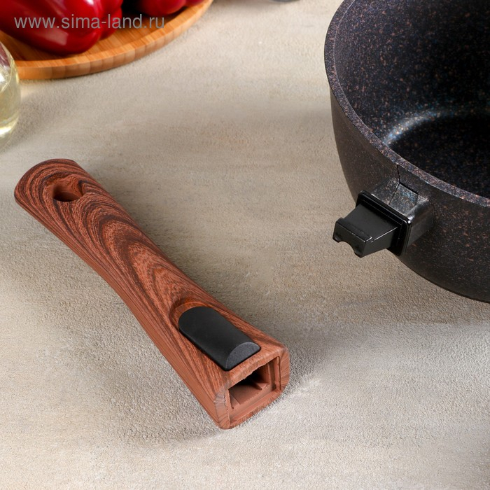 Ковш Grаnit ultrа, 2,2 л, d=21 см, стеклянная крышка, съёмная ручка, антипригарное покрытие Ковш Grаnit ultrа, 2,2 л, d=21 см, стеклянная крышка, съёмная ручка, антипригарное покрытие