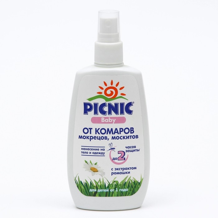 Спрей от комаров Picnic Baby, 120 мл Спрей от комаров Picnic Baby, 120 мл