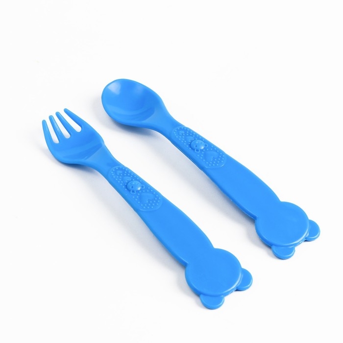 Набор детской посуды «Транспорт Бип-Бип», тарелка на присоске 250мл, вилка, ложка Набор детской посуды «Транспорт Бип-Бип», тарелка на присоске 250мл, вилка, ложка