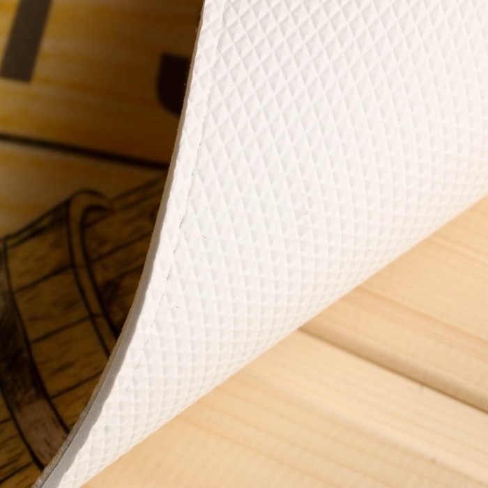 Коврик банный придверный с принтом Коврик банный придверный с принтом "Чистое тело-залог здоровья"