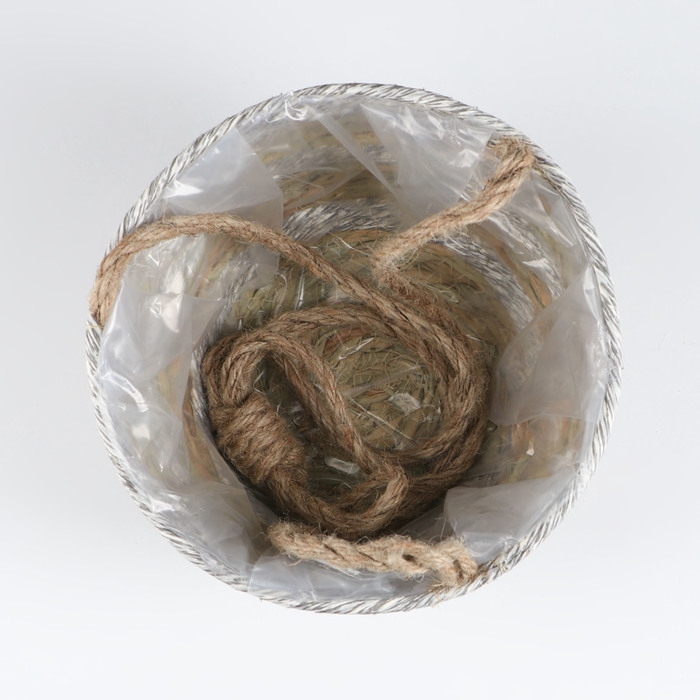 Набор корзин из 3 шт, D28xH18, D23xH16, D20xH13 см, рогоз Набор корзин из 3 шт, D28xH18, D23xH16, D20xH13 см, рогоз