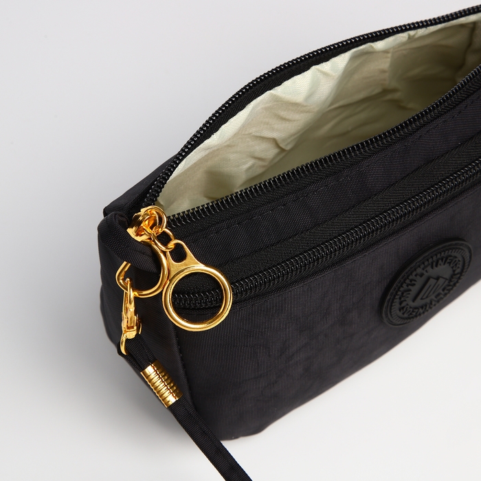 Сумка женская кросс-боди на молнии, цвет чёрный Сумка женская кросс-боди на молнии, цвет чёрный