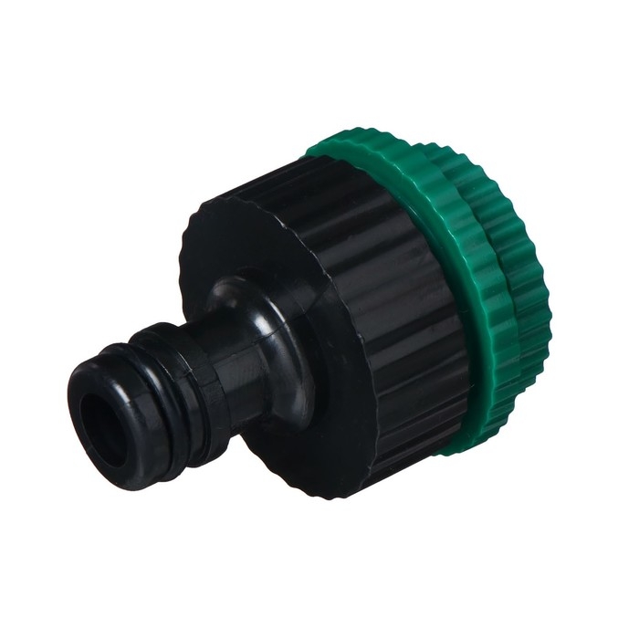 Штуцер, внутренняя резьба 1/2 Штуцер, внутренняя резьба 1/2"–3/4"–1", быстросъёмное соединение, пластик, Greengo