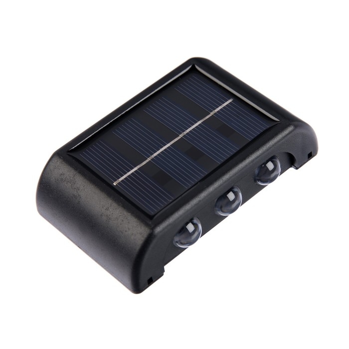 Садовый светильник на солнечной батарее «Настенный», 8.9 × 5.7 × 2 см, 6 LED, свечение тёплое белое Садовый светильник на солнечной батарее «Настенный», 8.9 × 5.7 × 2 см, 6 LED, свечение тёплое белое