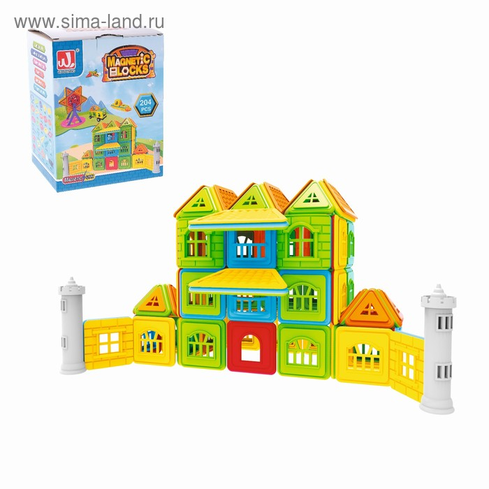 Конструктор магнитный «Замок», 204 детали Конструктор магнитный «Замок», 204 детали
