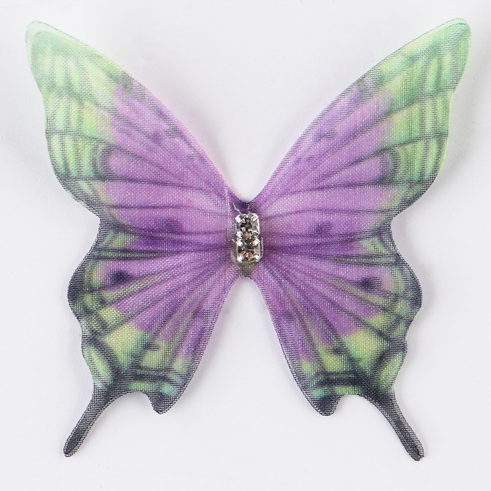 Декор для творчества «Бабочка хохлатка», двухслойный, набор 12 шт., размер 1 шт. — 5 × 5 см